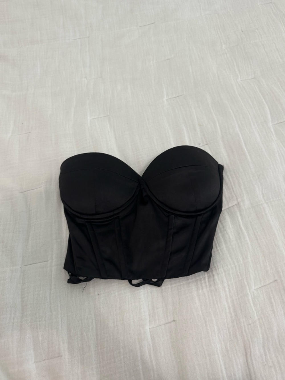 Princess Polly Black Strapless Bustier Corset Top